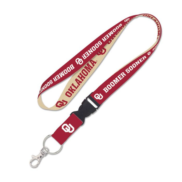 Oklahoma Sooners Lanyard w/detachable buckle 1"