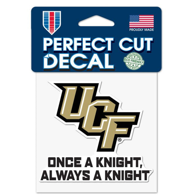 UCF Knights SLOGAN Perfect Cut Color Decal 4" x 4"