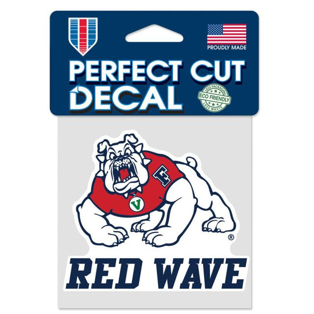 Fresno State Bulldogs Perfect Cut Color Decal 4" x 4"