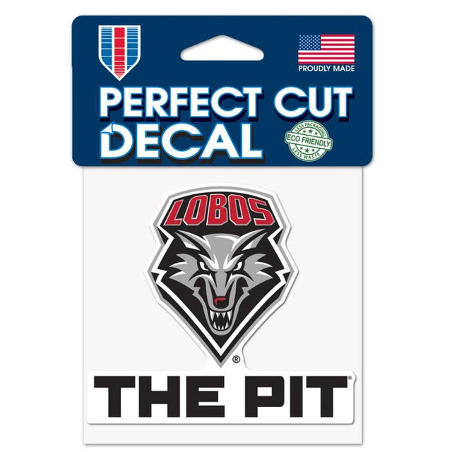 New Mexico Lobos SLOGAN Perfect Cut Color Decal 4" x 4"