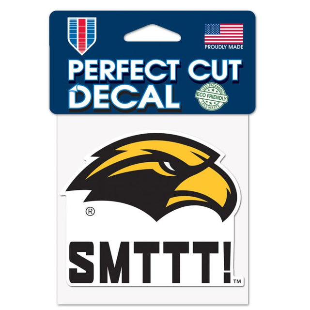 Southern Miss Golden Eagles SLOGAN Perfect Cut Color Decal 4" x 4"