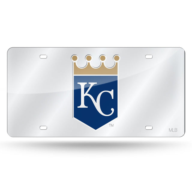 Matrícula de los Kansas City Royals cortada con láser en color plata