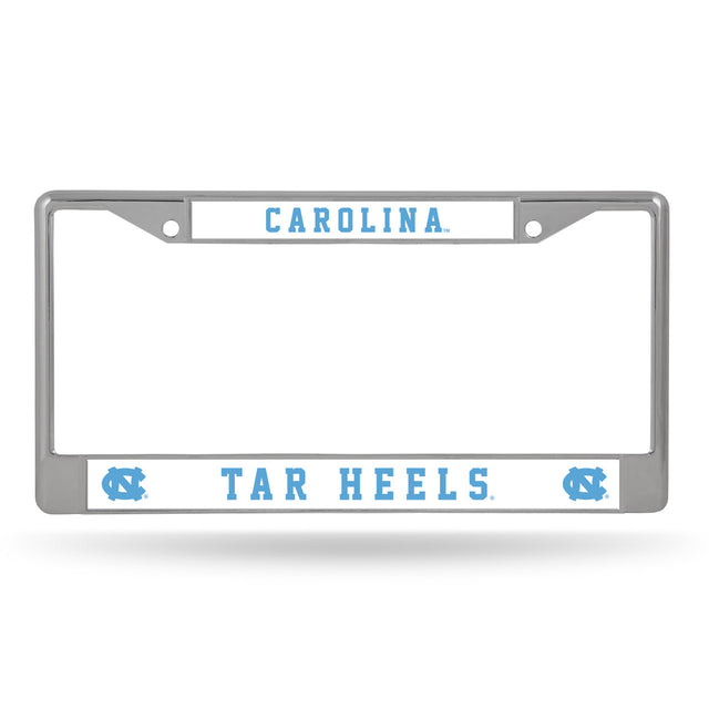 North Carolina Tar Heels License Plate Frame Chrome