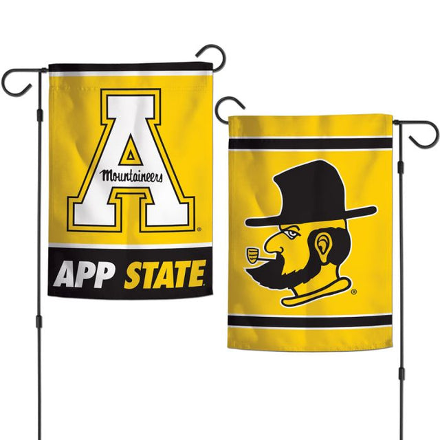 Banderas de jardín de Appalachian State Mountaineers de 2 lados, 12,5" x 18"