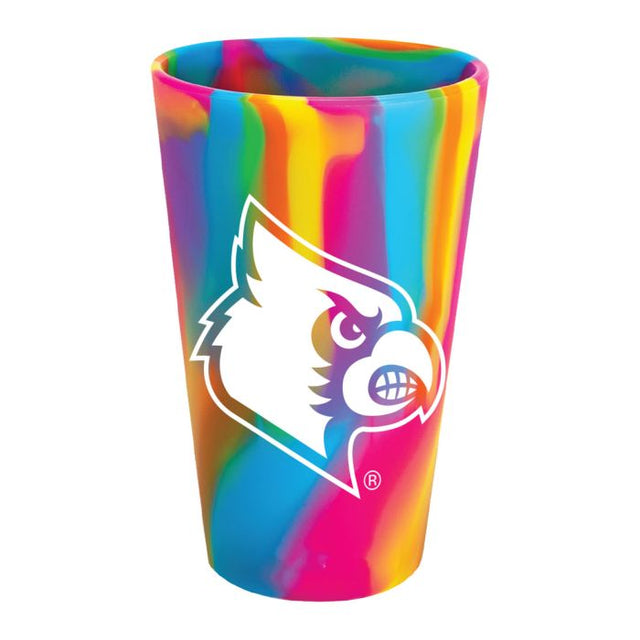 Vaso de pinta de silicona de 16 oz HIPPIE HOPS de los Louisville Cardinals