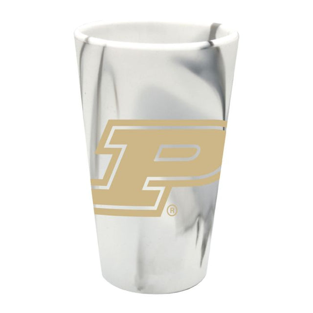 Vaso de pinta de silicona de 16 oz de MOUNTAIN MARBLE de Purdue Boilermakers