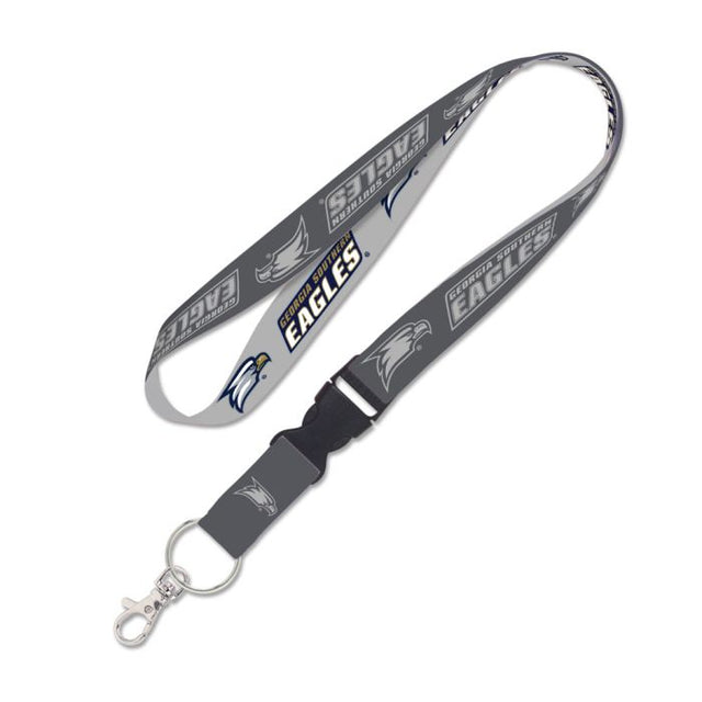 Georgia Southern Eagles CHARCOAL Lanyard w/detachable buckle 1"