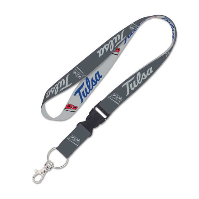 Tulsa Golden Hurricanes CHARCOAL Lanyard w/detachable buckle 1"