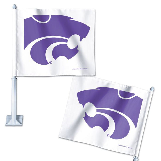 Bandera para auto de los Kansas State Wildcats, 11,75" x 14"