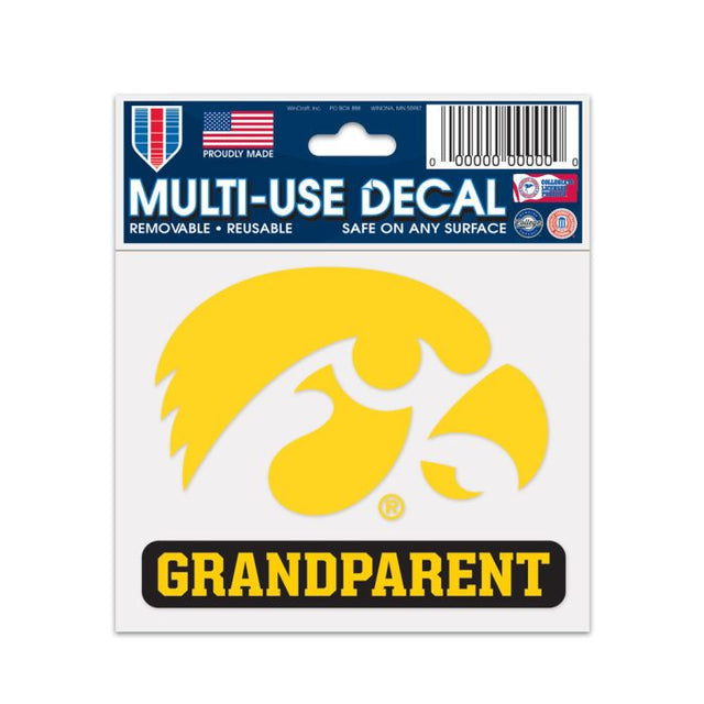 Iowa Hawkeyes GRANDPARENT Multi-Use Decal 3" x 4"