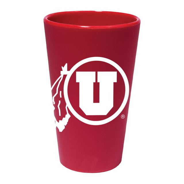 Utah Utes RED 16 oz Silicone Pint Glass