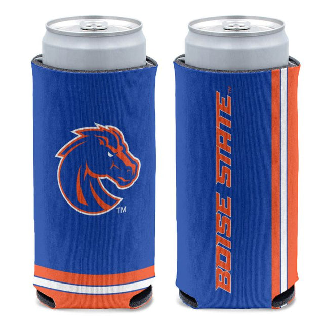 Enfriador de latas delgado de 12 oz de los Boise State Broncos