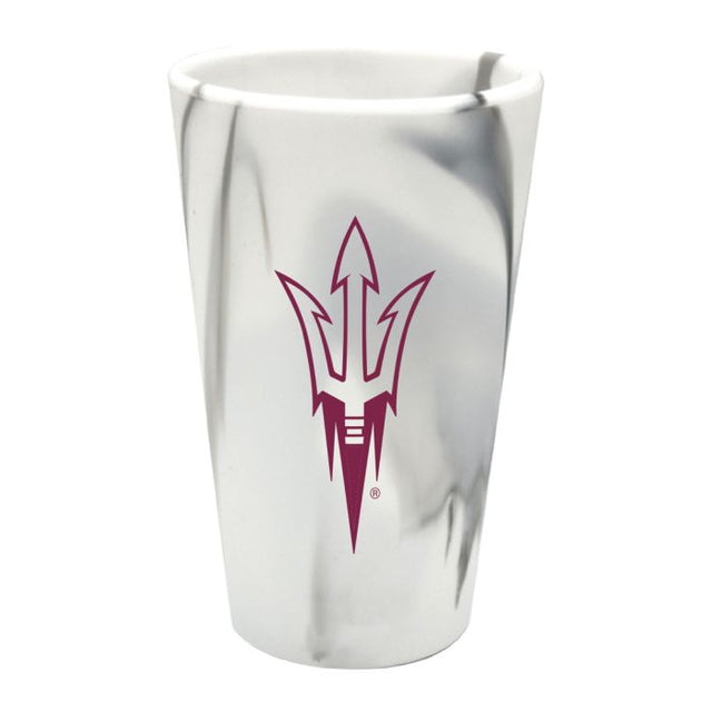 Arizona State Sun Devils MOUNTAIN MARBLE 16 oz Silicone Pint Glass