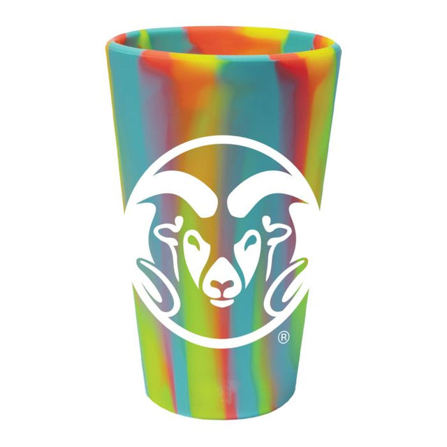 Colorado State Rams SUGAR RUSH 16 oz Silicone Pint Glass