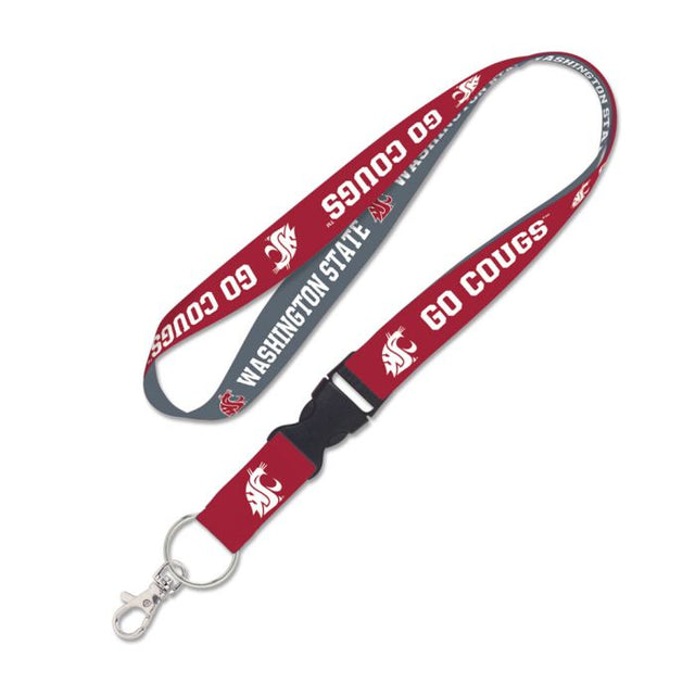 Washington State Cougars Lanyard w/detachable buckle 1"