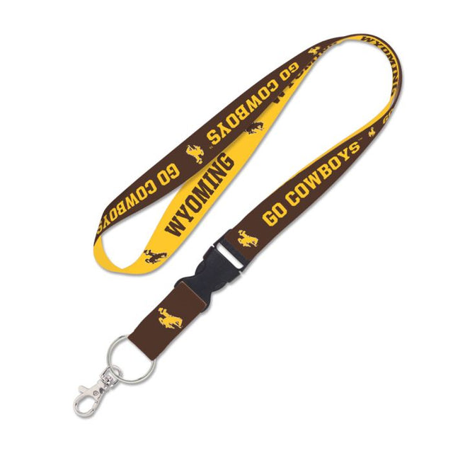 Cordón de los Wyoming Cowboys con hebilla desmontable de 1"