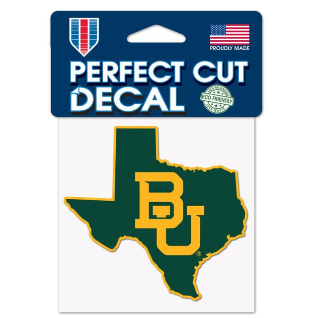 Baylor Bears Perfect Cut Color Decal 4" x 4"