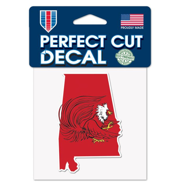 Jacksonville State Gamecocks Perfect Cut Color Decal 4" x 4"