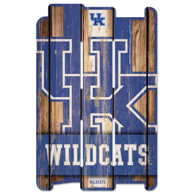 Letrero de madera para cerca de Kentucky Wildcats