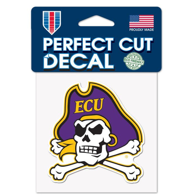 East Carolina Pirates Perfect Cut Color Decal 4" x 4"