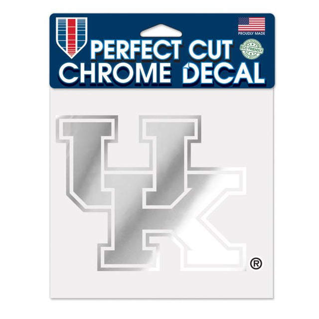 Kentucky Wildcats Chrome Perfect Cut Decal 6" x 6"