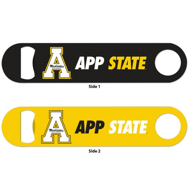 Abridor de botellas de metal de dos caras de Appalachian State Mountaineers