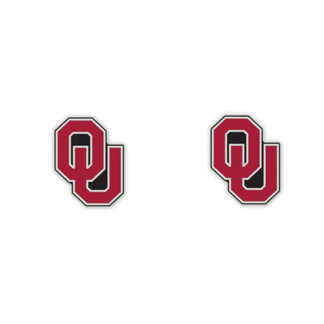 Pendientes de los Oklahoma Sooners con forma de tarjeta