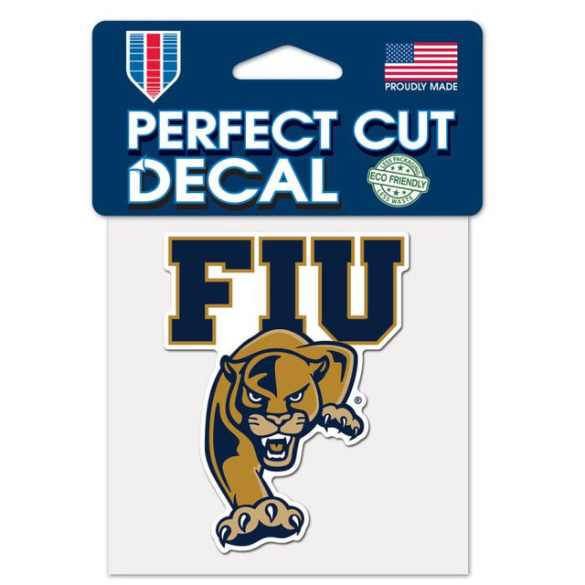 Florida International Panthers Perfect Cut Color Decal 4" x 4"