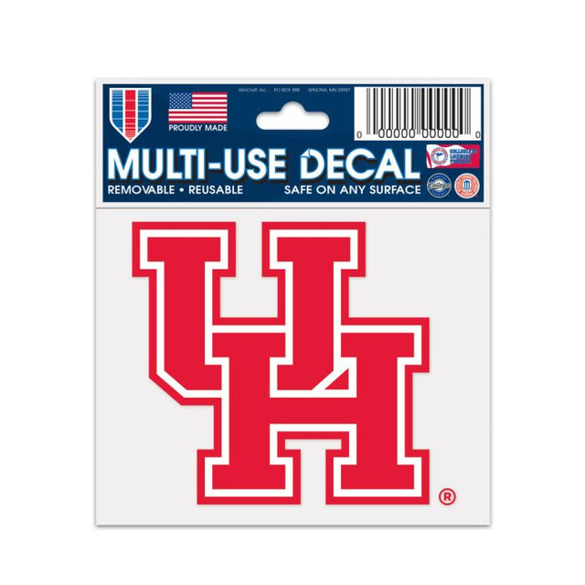 Calcomanía multiusos de los Houston Cougars de 3" x 4"