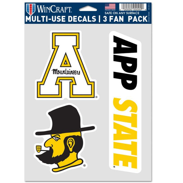 Paquete de 3 ventiladores multiusos de Appalachian State Mountaineers