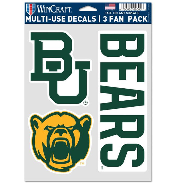 Paquete multiusos para 3 fanáticos de los Baylor Bears