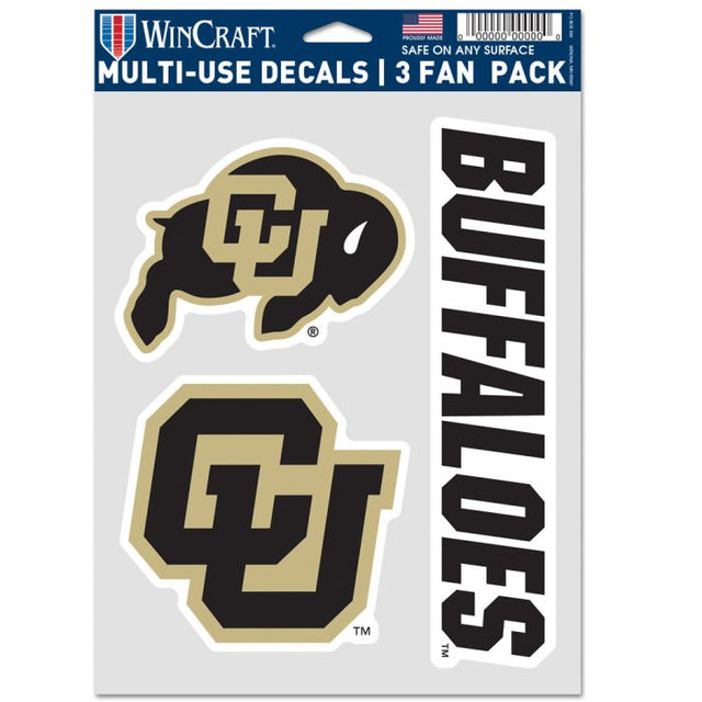 Paquete de 3 ventiladores multiusos de los Colorado Buffaloes