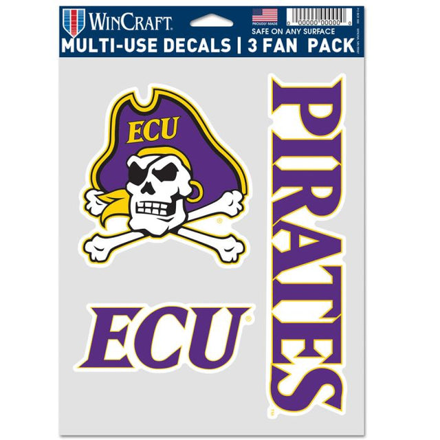 Paquete multiusos para 3 fanáticos de East Carolina Pirates