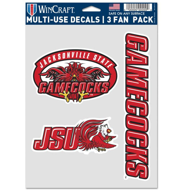 Paquete multiusos para 3 fanáticos de los Jacksonville State Gamecocks