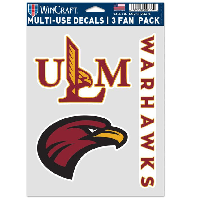 Louisiana - Monroe War Hawks Multi Use 3 Fan Pack