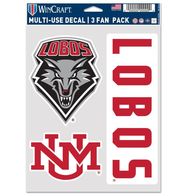 New Mexico Lobos Multi Use 3 Fan Pack