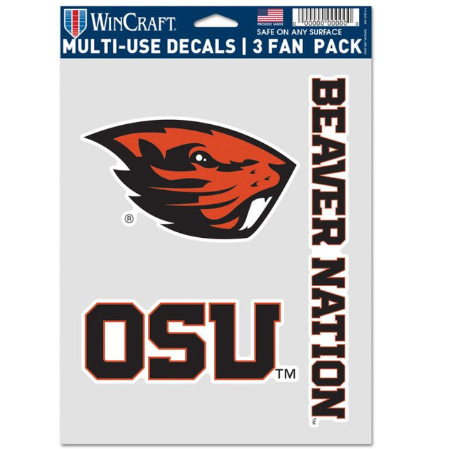 Paquete de 3 ventiladores multiusos de Oregon State Beavers