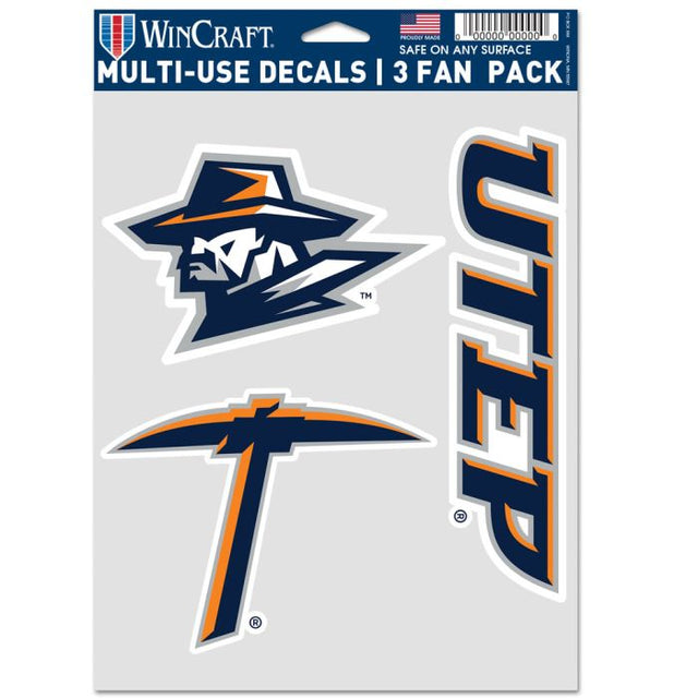 UTEP Miners Multi Use 3 Fan Pack