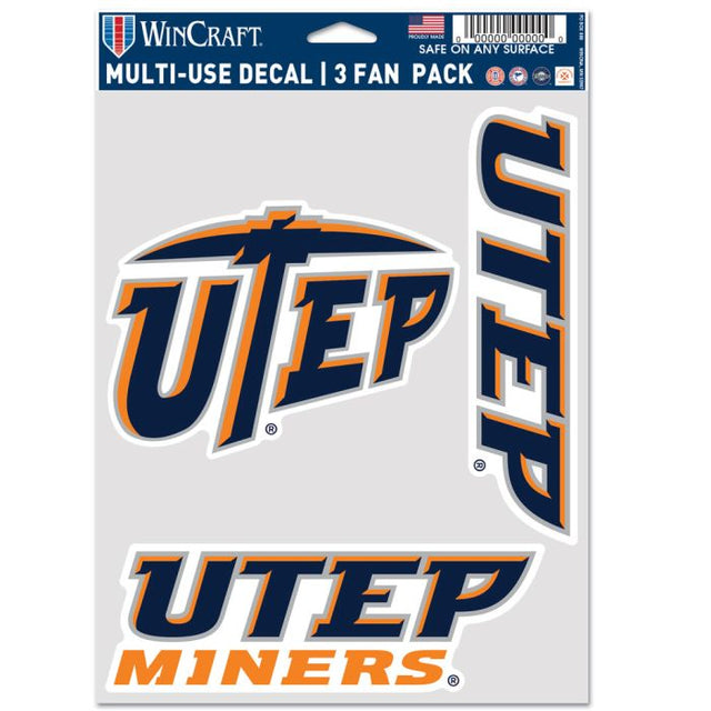 UTEP Miners Multi Use 3 fan pack