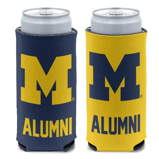 Enfriador de latas delgado de 12 oz de los Wolverines de Michigan