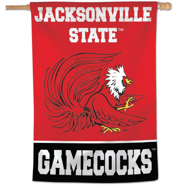 Bandera vertical de los Gamecocks de Jacksonville State, 28" x 40"