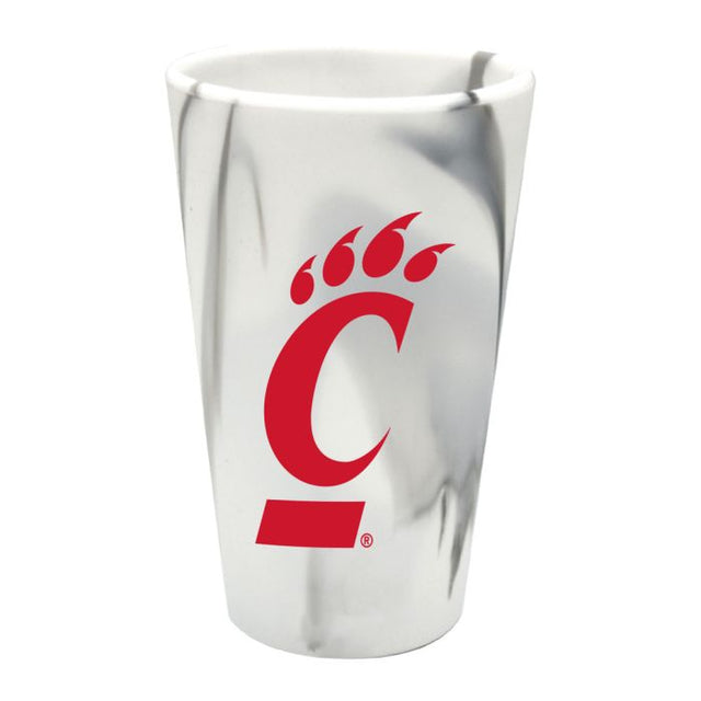 Vaso de pinta de silicona de 16 oz de Mountain Marble de Cincinnati Bearcats