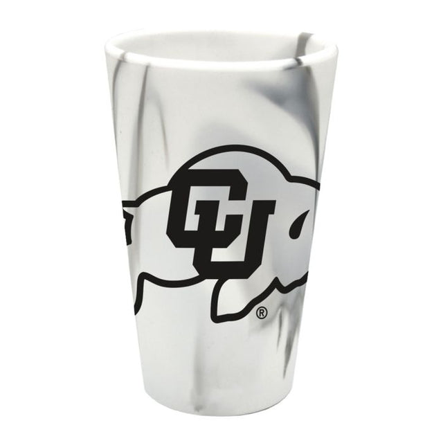 Vaso de pinta de silicona de 16 oz de MOUNTAIN MARBLE de Colorado Buffaloes