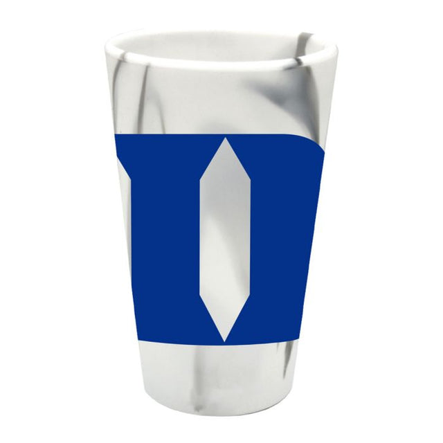 Vaso de pinta de silicona de 16 oz de Mountain Marble de Duke Blue Devils