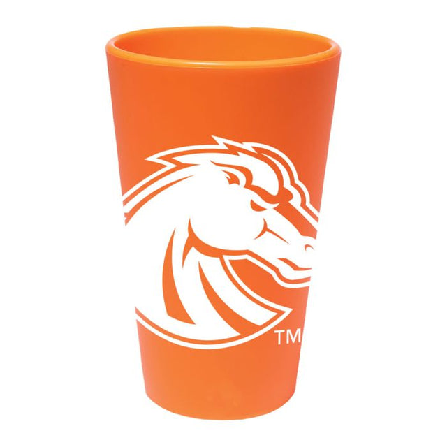 Boise State Broncos ORANGE 16 oz Silicone Pint Glass