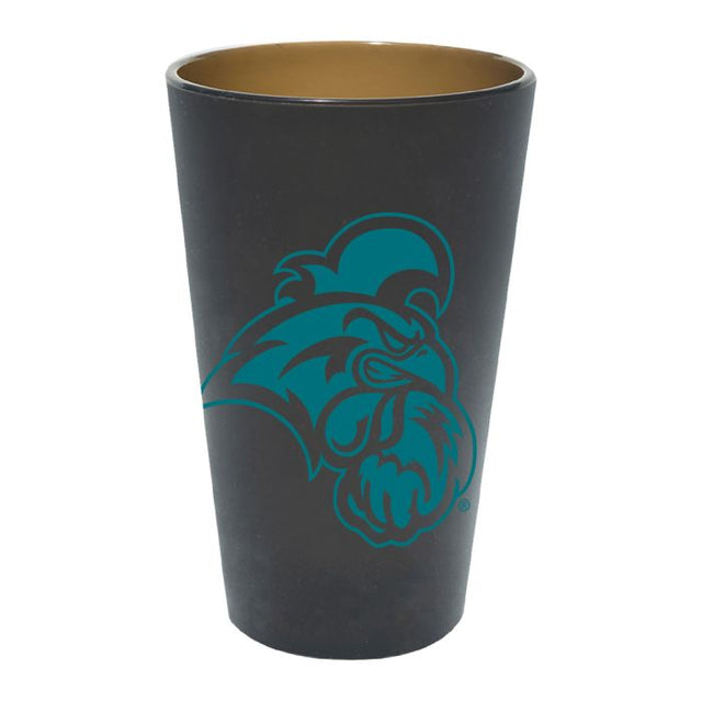 Vaso de pinta de silicona de 16 oz con diseño de Coastal Carolina Chanticleers SMOKE