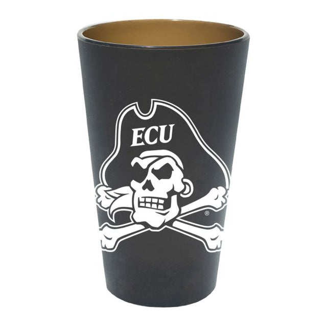 Vaso de pinta de silicona de 16 oz con tapa de los East Carolina Pirates SMOKE