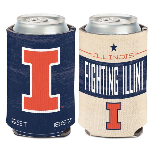 Illinois Fighting Illini / Vintage Collegiate Can Cooler 12 oz.