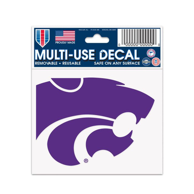 Calcomanía multiusos de Kansas State Wildcats de 3" x 4"