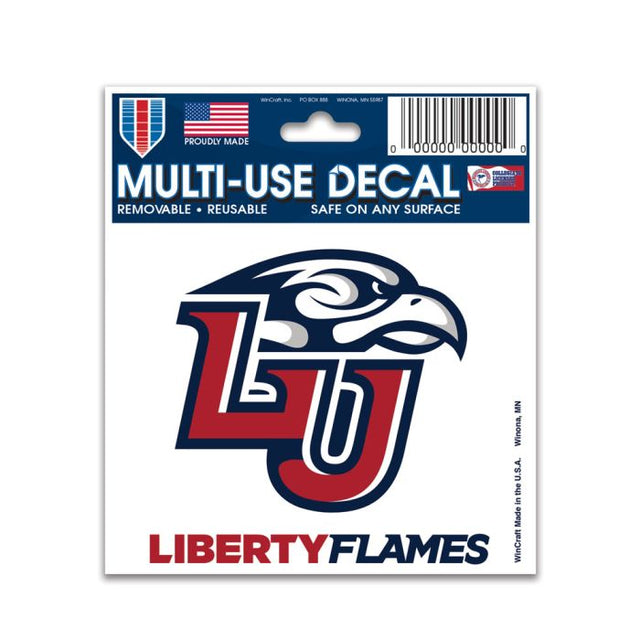 Calcomanía multiusos Liberty Flames de 3" x 4"